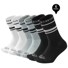 GIOVACCHINO - Pack de 6 Calcetines Largos Deportivos Hombre