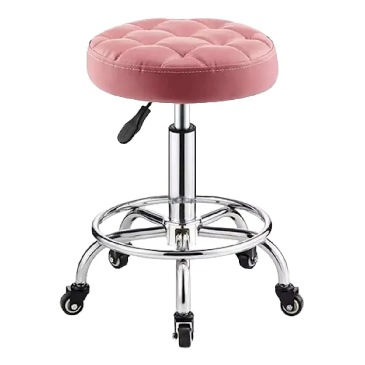 GENERICO - Taburete Piso Bar Sillon Elevador Giratorio Rosa
