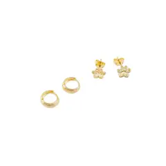 JOYAS MONTERO - Pack Aros Molly Gold Baño de Oro 24K