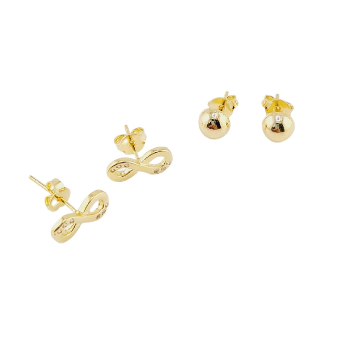 JOYAS MONTERO - Pack  Aros Infinito Gold Baño de Oro 24K