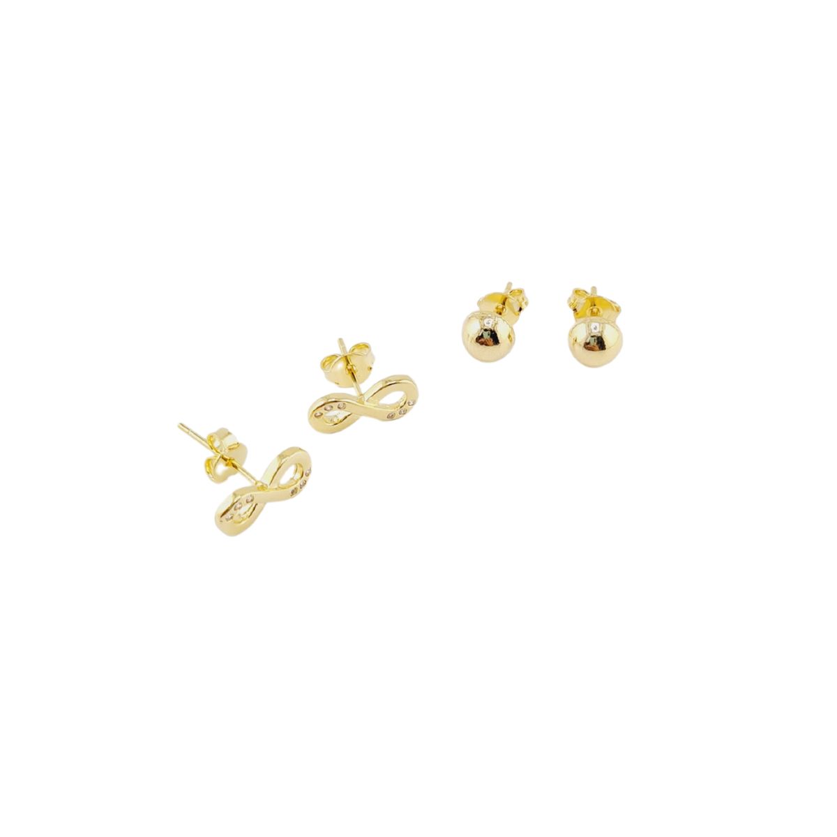 JOYAS MONTERO - Pack  Aros Infinito Gold Baño de Oro 24K