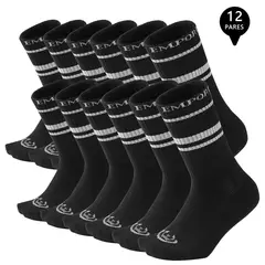 GIOVACCHINO - Pack de 12 Calcetines Largos Deportivos Hombre