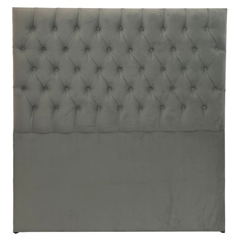 WALTHER - Respaldo Capitone 2 plazas gris