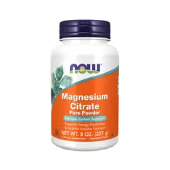NOW - Magnesium Citrate 227 grs - Foods