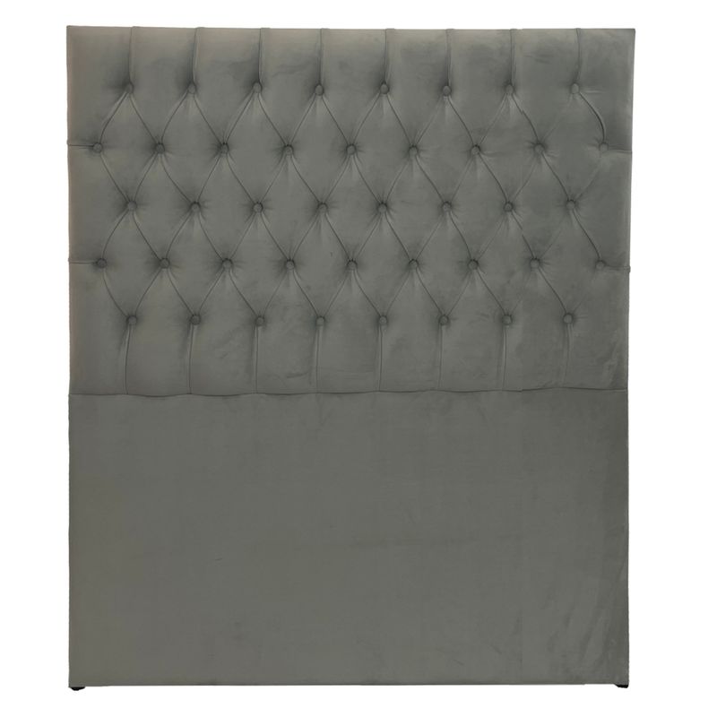 WALTHER - Respaldo Capitone 1,5 plazas gris