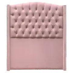 WALTHER - Respaldo Greco botón de cristal 1,5 plazas rosa