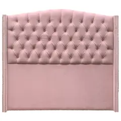 WALTHER - Respaldo Greco botón de cristal 2 plazas rosa