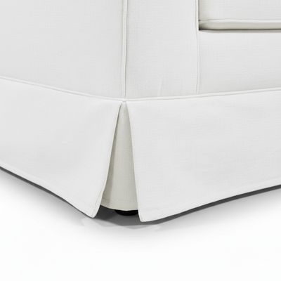 Imagen 2 del producto Seccional Intercambiable Siena Blanco Invierno con Resortes y Faldón