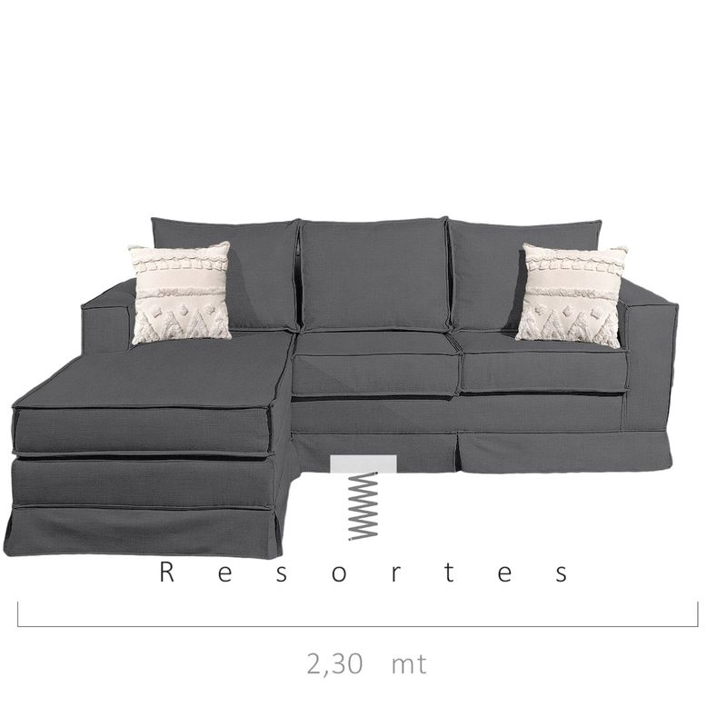 MUNDO LIVING - SECCIONAL INTERCAMBIABLE SIENA MARENGO RESORTES