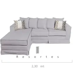 MUNDO LIVING - SECCIONAL PROVENZA GRIS CLARO