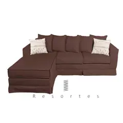 MUNDO LIVING - Sofá Seccional provenza con resortes pocket