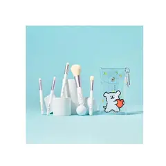 FLALIA - Set De 5 Brochas Coreanas Maltese Makeup Brush Set (5 brochas)