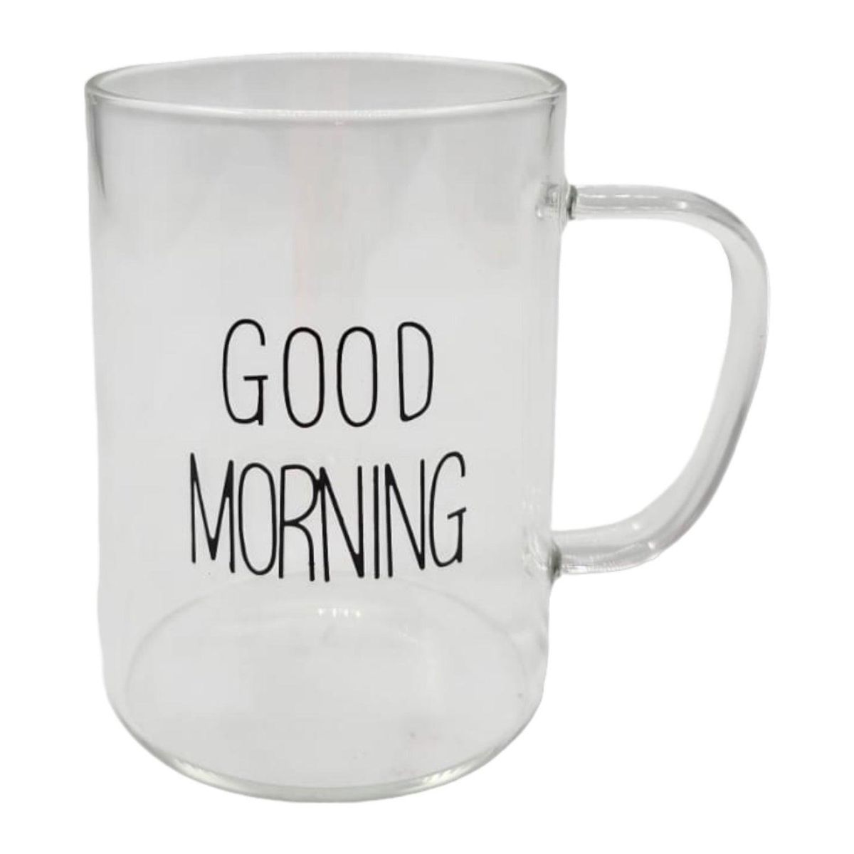 HOMEWELL - Taza Vidrio Diseño Good Morning 300ml HOMEWELL