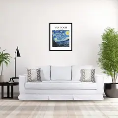MUNDO LIVING - Sofa 3 cuerpos Siena crudo con resortes pocket spring