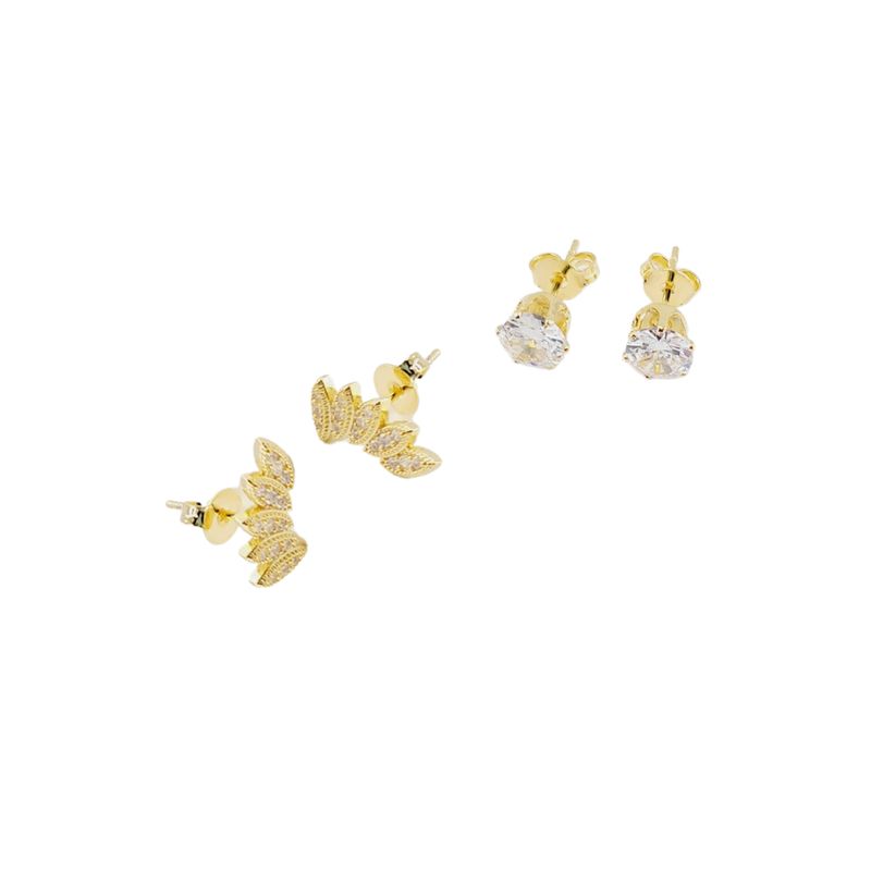 JOYAS MONTERO - Pack  Aros Julieta Gold Baño de Oro 24K