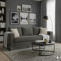 Sofa 3 cuerpos Siena marengo con resortes pocket 2 cojines de regalo