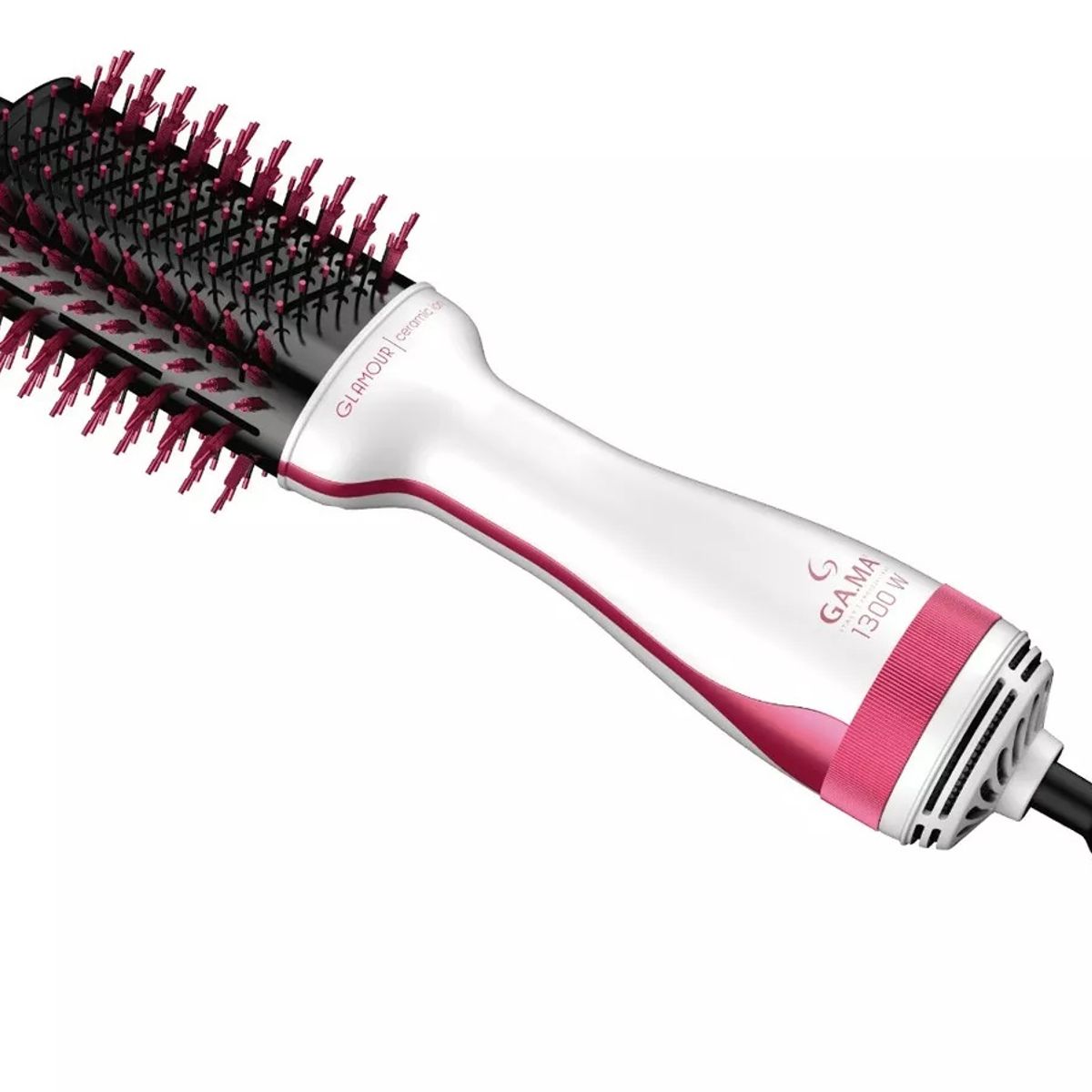 GAMA - Cepillo Secador Voluminizador Gama Glamour Ceramic Ion Rosa 1300w