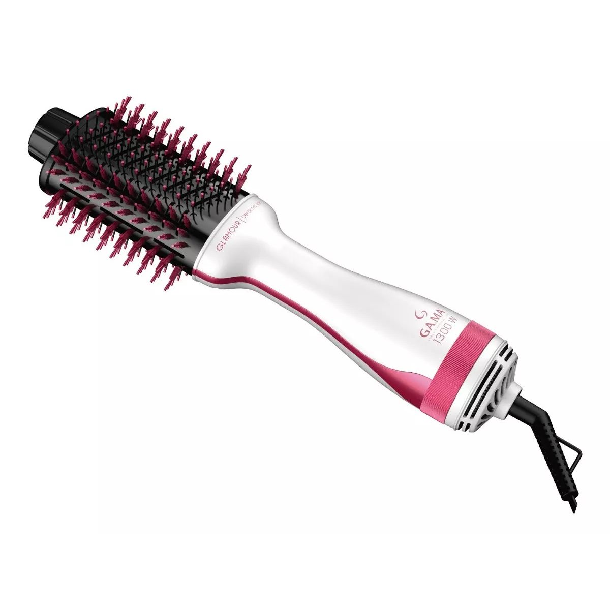 GAMA - Cepillo Secador Voluminizador Gama Glamour Ceramic Ion Rosa 1300w