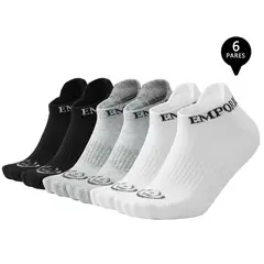 GIOVACCHINO - Pack de 6 Calcetines Tobilleros Deportivos Hombre
