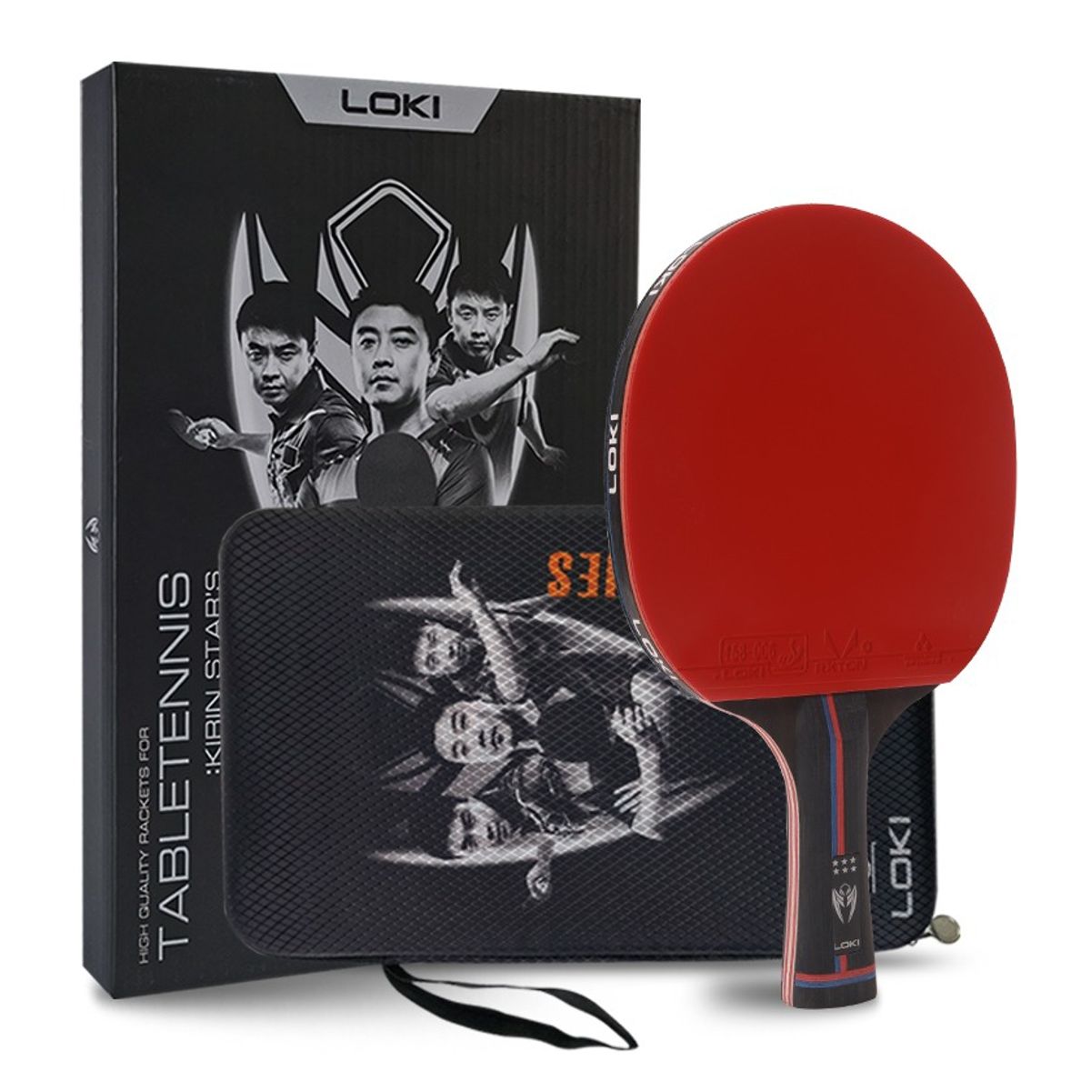 LOKI - Paleta De Ping Pong Loki 6 Estrellas Pro Mango Lapicero