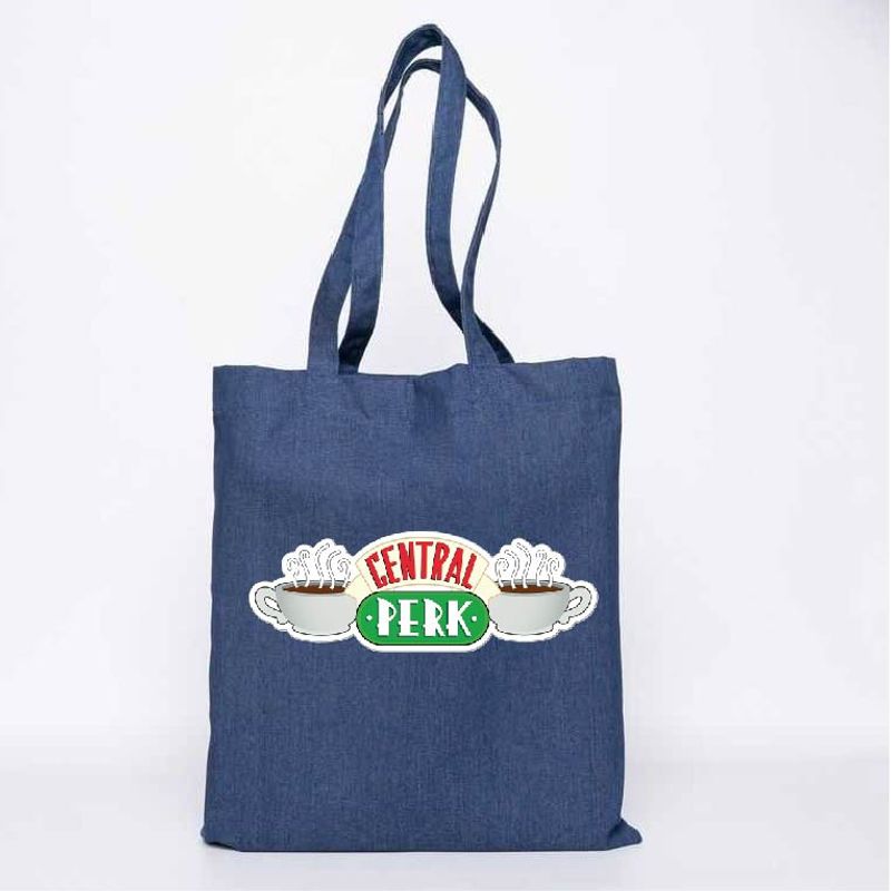 GENERICO - TOTE BAG  FRIENDS CENTRAL PERK SERIE NEW YORK MEZCLILLA   35 X 40 CM