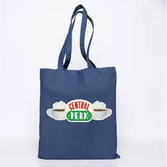 GENERICO - TOTE BAG FRIENDS CENTRAL PERK SERIE NEW YORK MEZCLILLA  35 X 40 CM