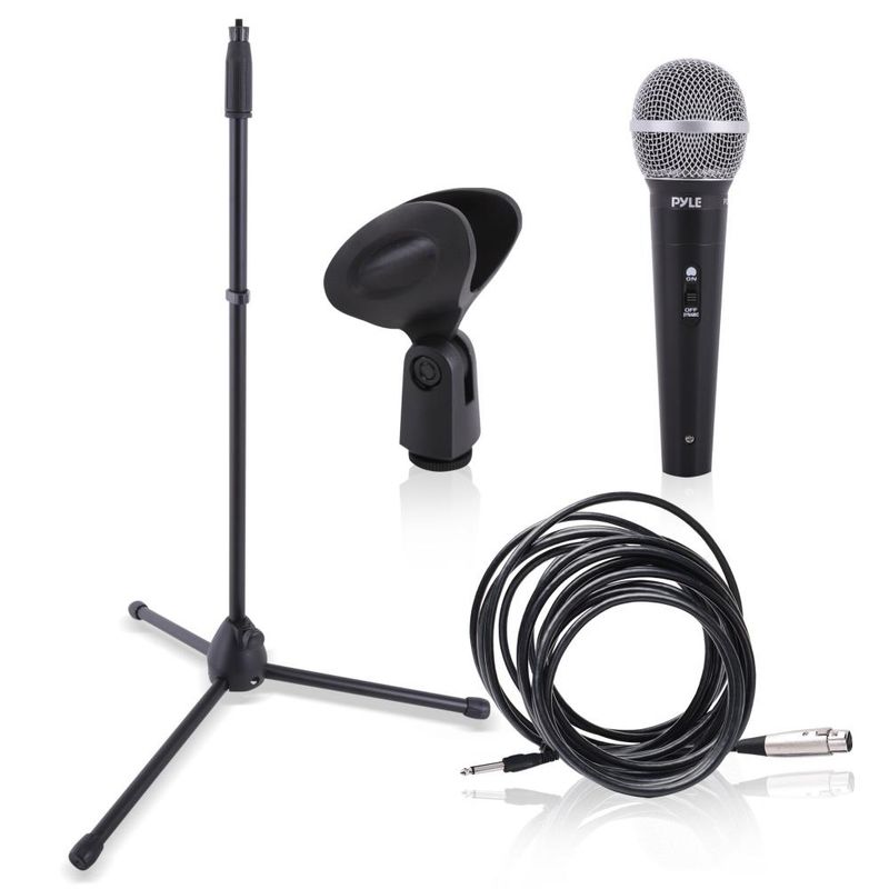 PYLE - Micrófono Dinamico con Pedestal