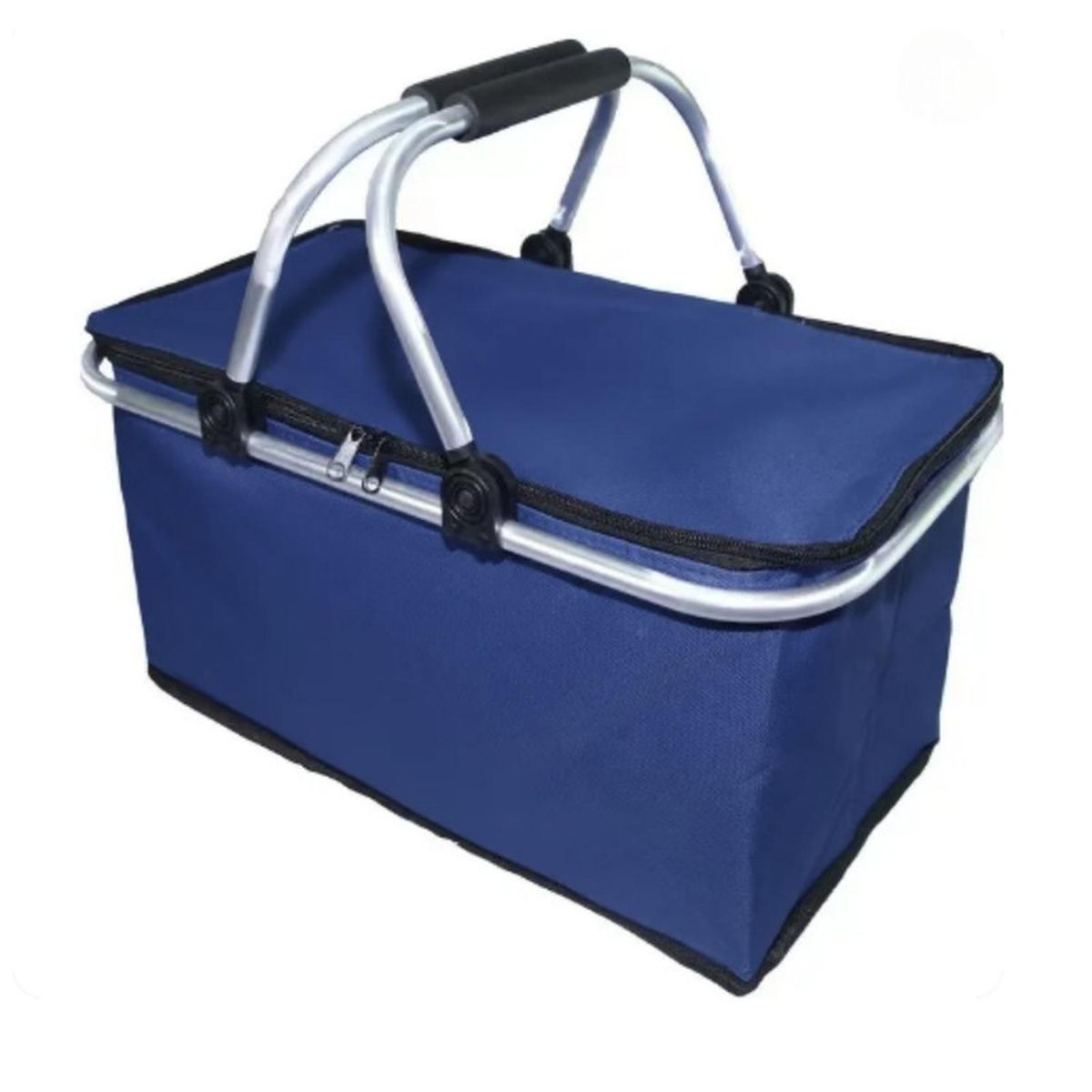 AUCKLAND OUTDOOR - Bolso Termico Plegable Azul Marino Cooler Canasta Picnic
