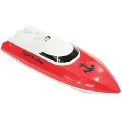 GENERICO - Lancha Control Remoto 2,4 Ghz bateria recargable Rojo