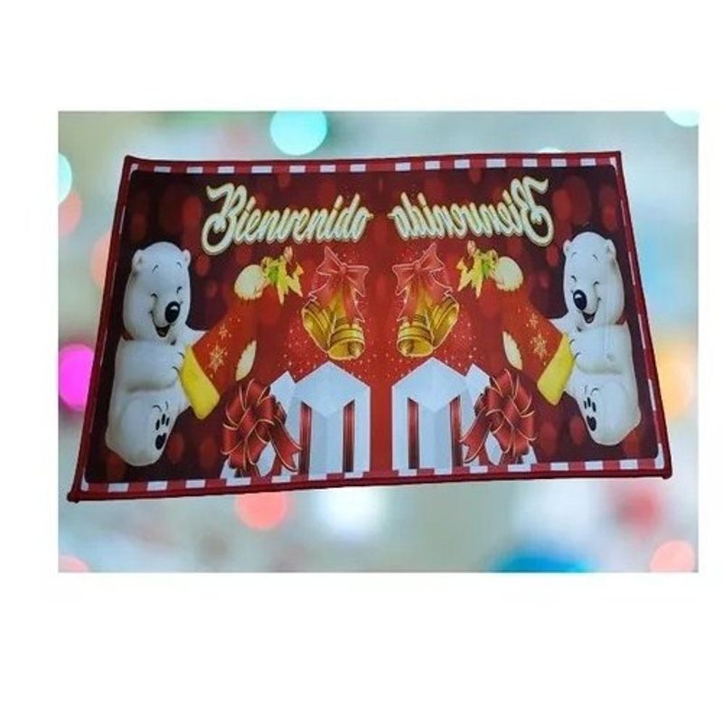 GENERICO - Alfombra Lisa De Navidad Terciopelo 3 arbol navidad  SG101134