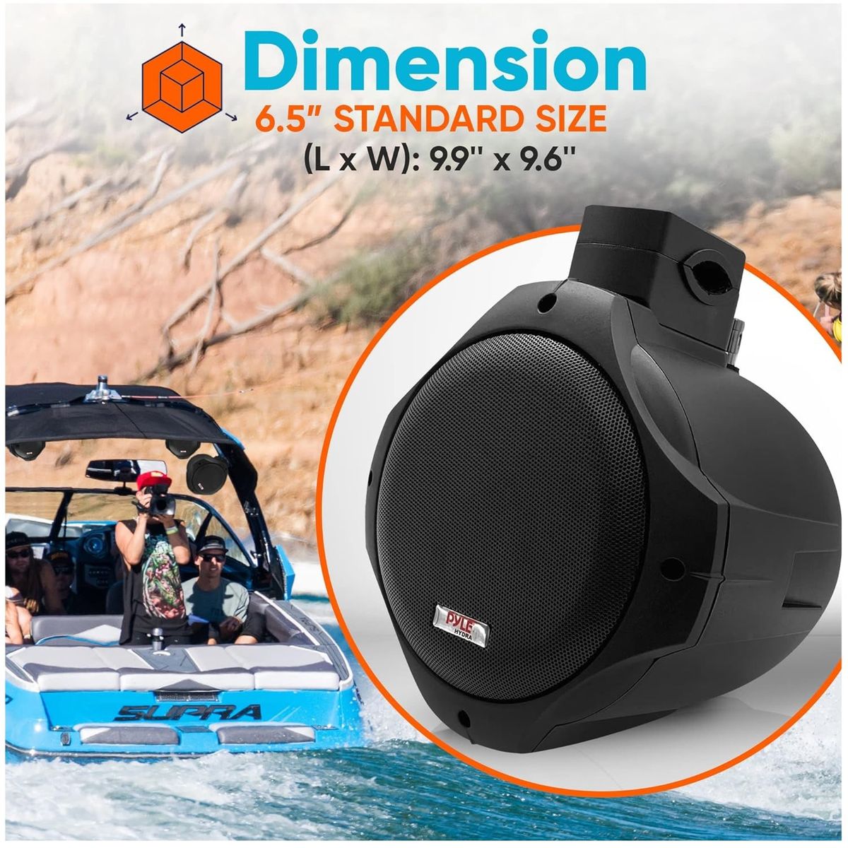 PYLE - Parlante Outdoor para Lanchas Botes ATV Motos Pyle 200 watts