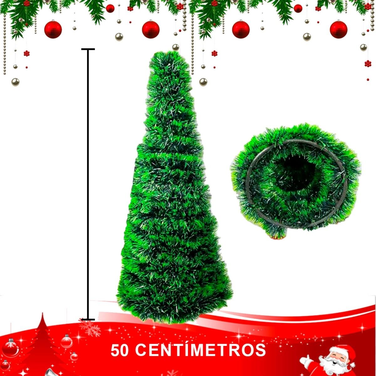 GENERICO - Arbol De Navidad 50 Cm Decorativo Interior-exterior Modelo03