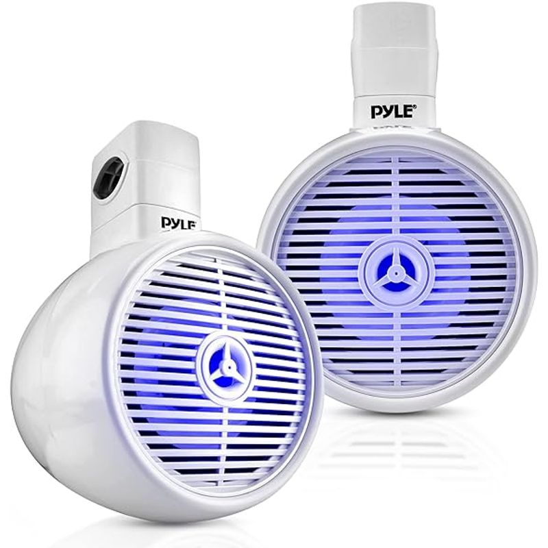 PYLE - Parlante Marino para Lanchas Botes ATV Pyle Amplificados Bluetooth 6,5 pulgadas