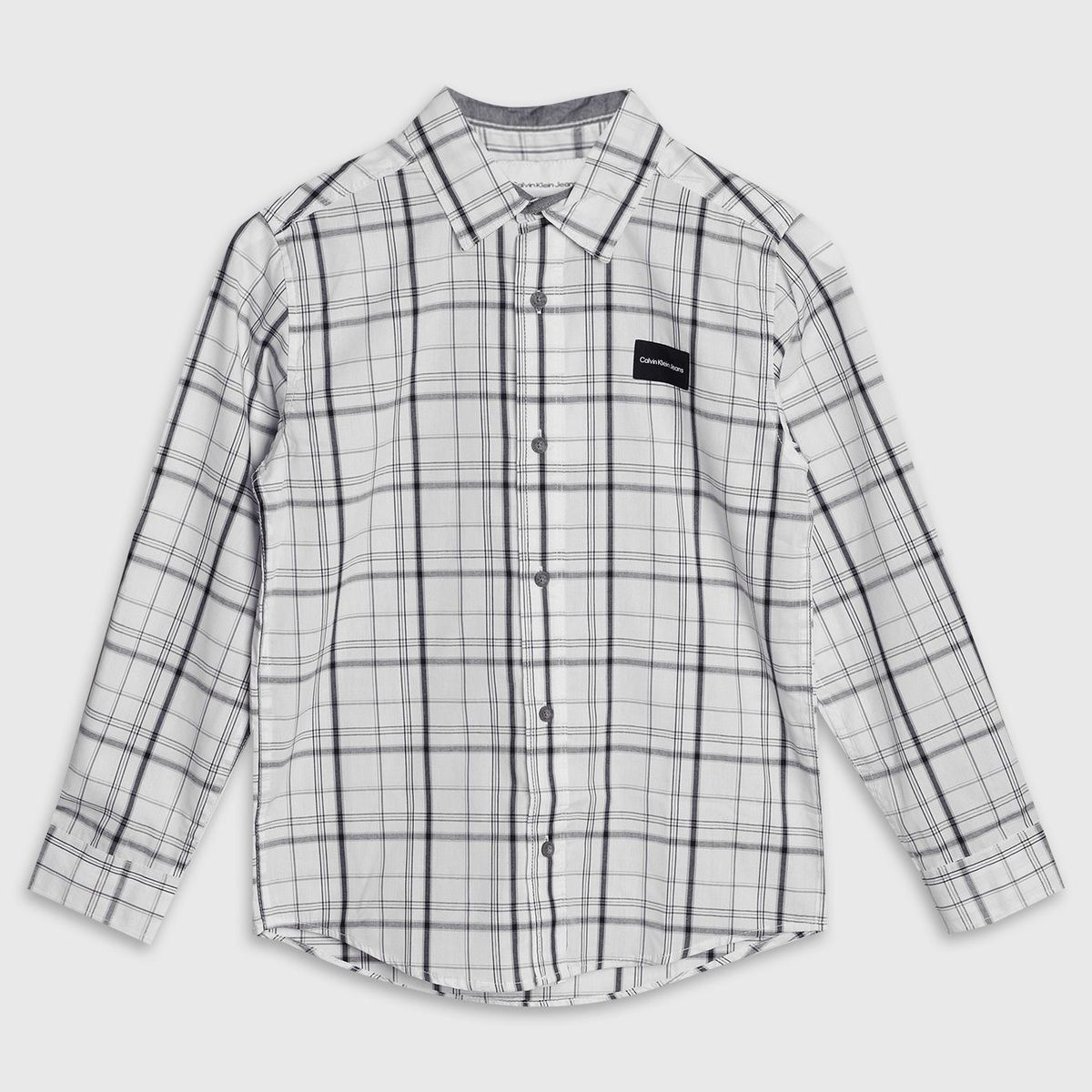 CALVIN KLEIN - Camisa Niño Woven Tops Blanco Calvin Klein