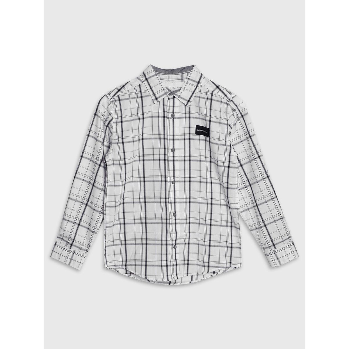 CALVIN KLEIN - Camisa Niño Woven Tops Blanco Calvin Klein