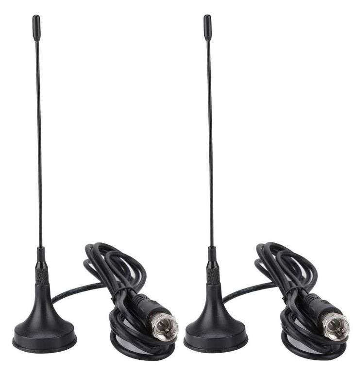 GENERICO Pack X2 Mini Antena Para Tv Antena Digital 10db Receptor Señal Atsc
