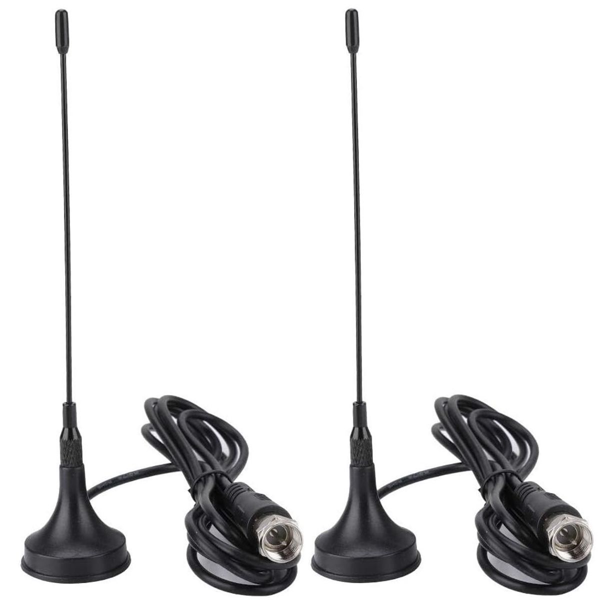 GENERICO - Pack X2 Mini Antena Para Tv Antena Digital 10db Receptor Señal Atsc