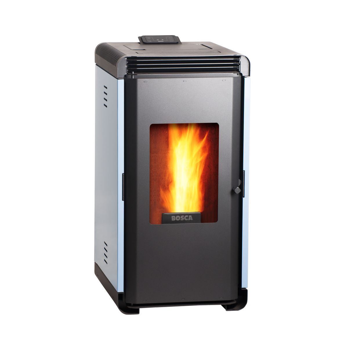 BOSCA - Estufa a pellet Hera+ Azul + kit de Instalación