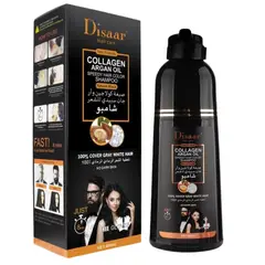 DISAAR - Shampoo Tinte Cubre Canas Con Argán Color Negro