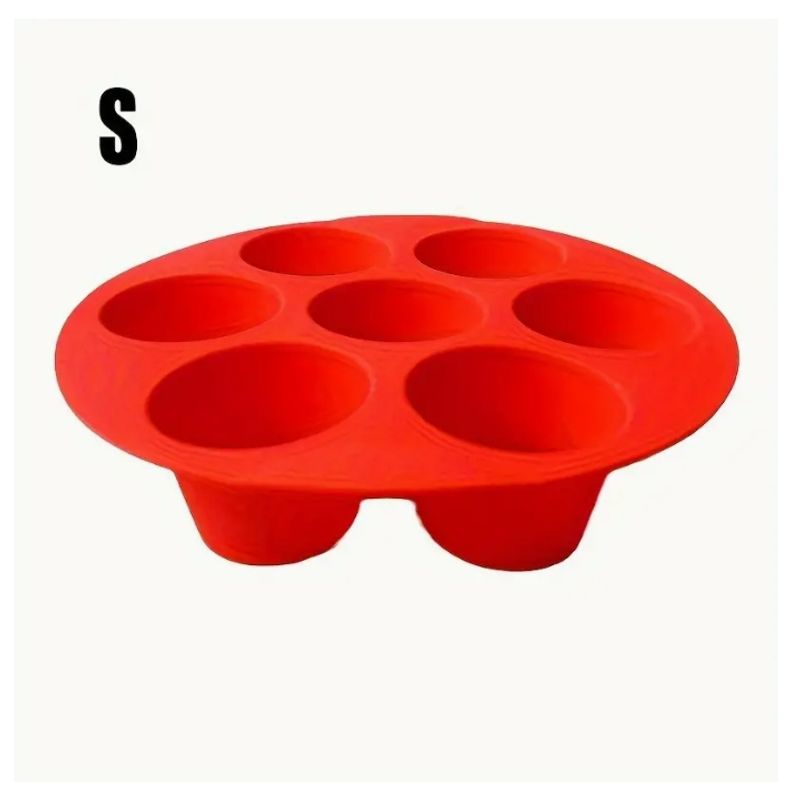 GENERICO - Molde De Silicona Para Pasteles En Freidora De Aire-ROJO