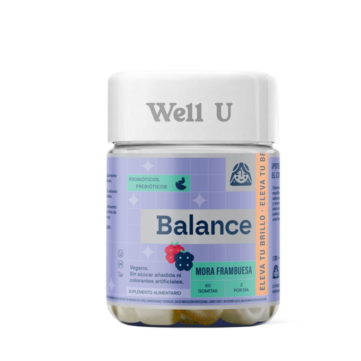 WELL U - GOMITAS BALANCE PROBIOTICOS Y PREBIOTICOS 60UN WELL U