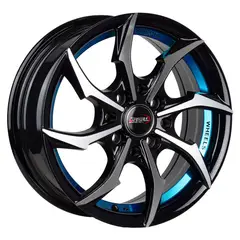 GENERICO - LLANTAS ARO 14X5.5 4X100/114.3 ET38 MB+ UC BLUE(SET 4)