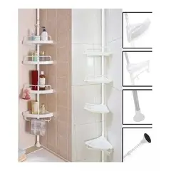 GENERICO - Esquinero Organizador De Baño Altura Regulable