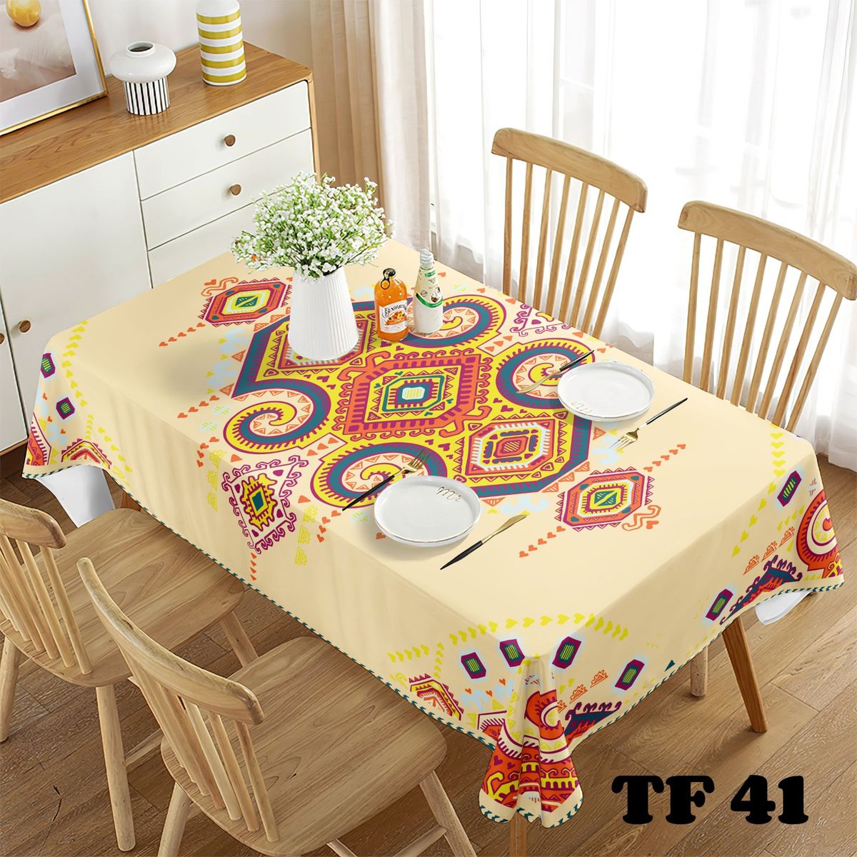 GENERICO - Mantel Decorativo Rectangular Impermeable 220x140cm