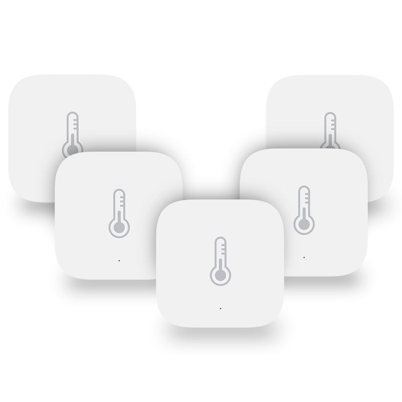 AQARA - Pack 5x Sensor de Temperatura y Humedad T1 Zigbee