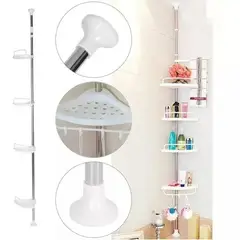 GENERICO - Organizador De Baño Esquinero Con Altura Regulable