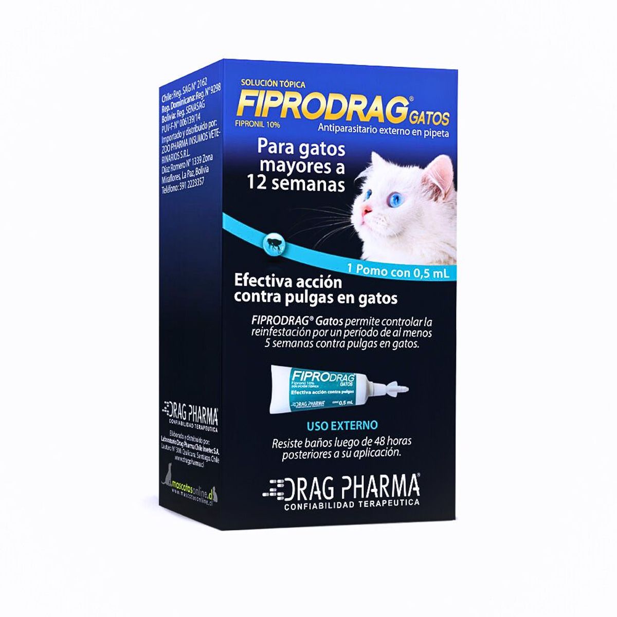 DRAG PHARMA - Pipeta Fiprodrag Gato