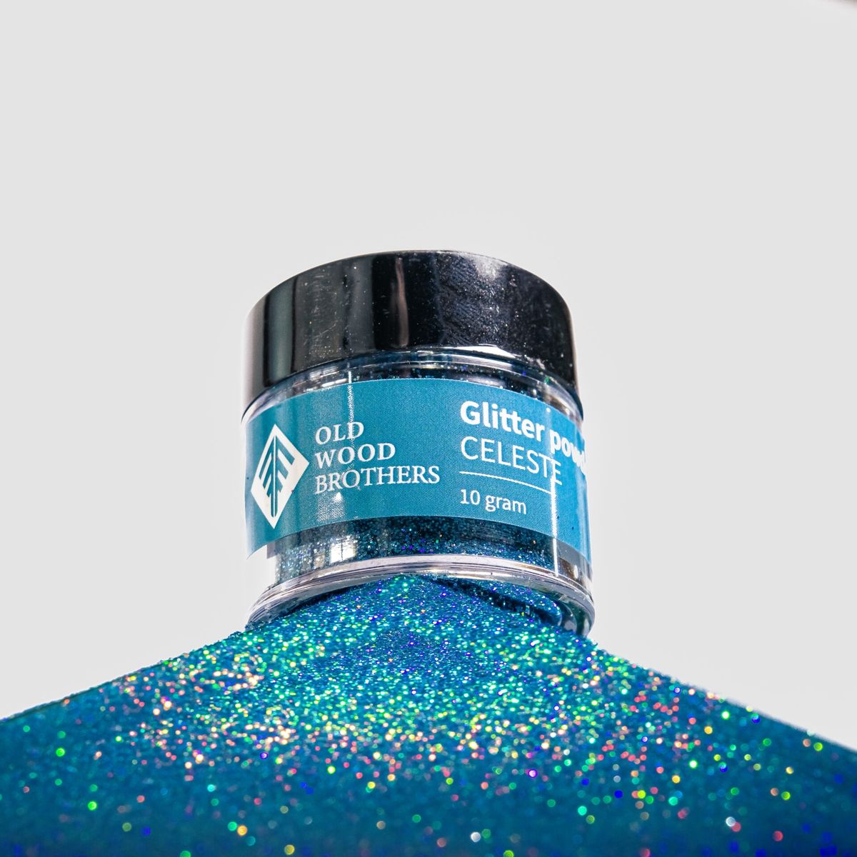 OLD WOOD BROTHERS - Pigmento Glitter Old Wood Brothers Celeste