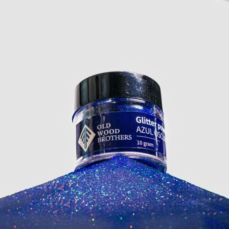 OLD WOOD BROTHERS - Pigmento Glitter Old Wood Brothers Azul Oscuro