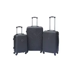 DANICOLLE - Pack Maleta ABS Negro